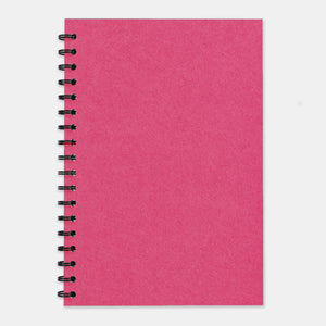 Fuschia recycled notebook 210x297 lined pages