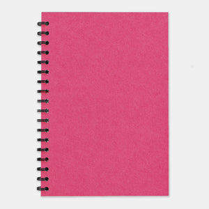 Notizbuch aus recyceltem Fuchsia, 210 x 297 linierte Seiten