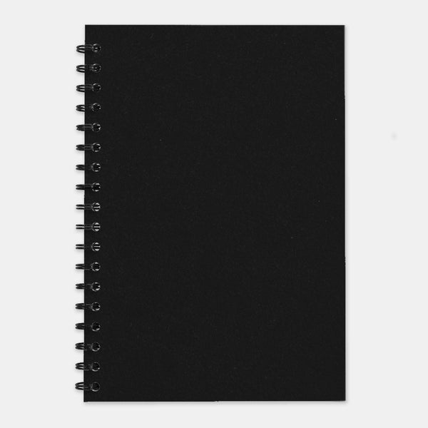 Black recycled notebook 210x297 lined pages