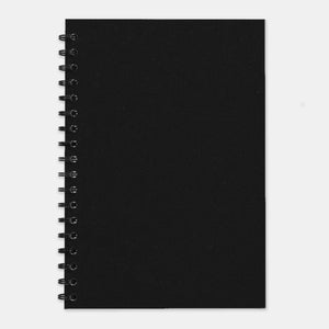 Black recycled notebook 210x297 lined pages