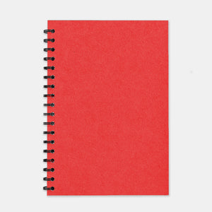 Rotes Recycling-Notizbuch mit 180 x 250 linierten Seiten