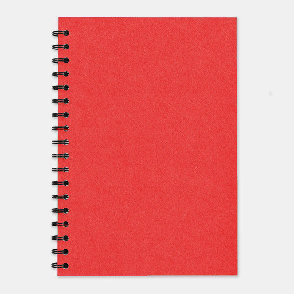 Red recycled notebook 210x297 plain pages