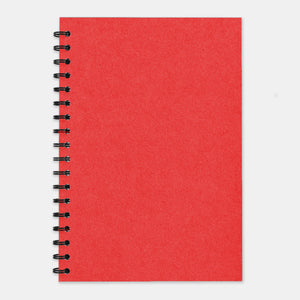 Rotes Recycling-Notizbuch mit 210 x 297 linierten Seiten