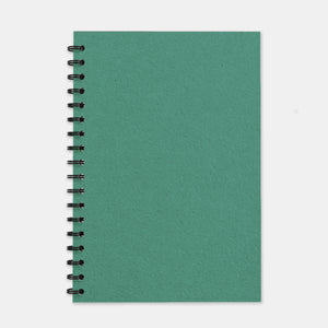 Turquoise green recycled notebook 180x250 lined pages
