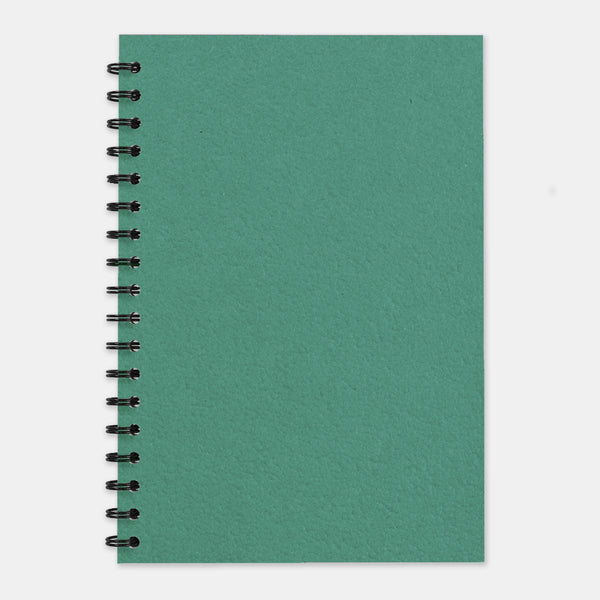 Turquoise green recycled notebook 210x297 plain pages