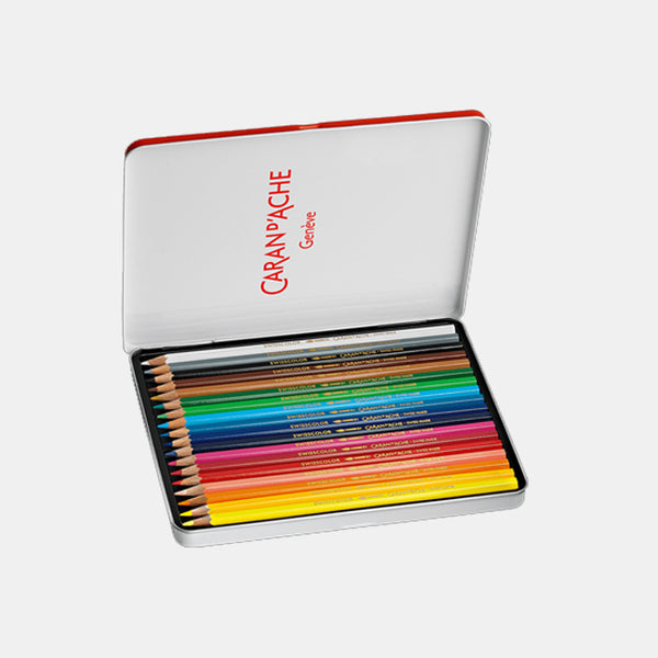 Schachtel mit 18 Swisscolor-Buntstiften