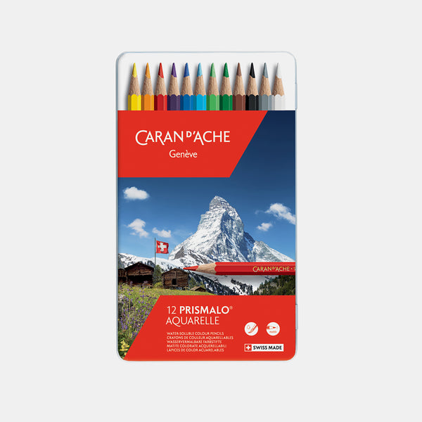 Boite de 12 crayons aquarelle Prismalo