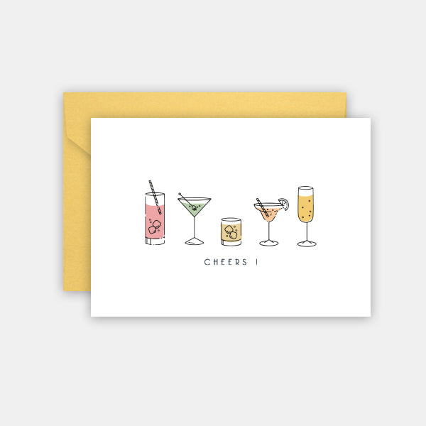 Carte de voeux Cocktail