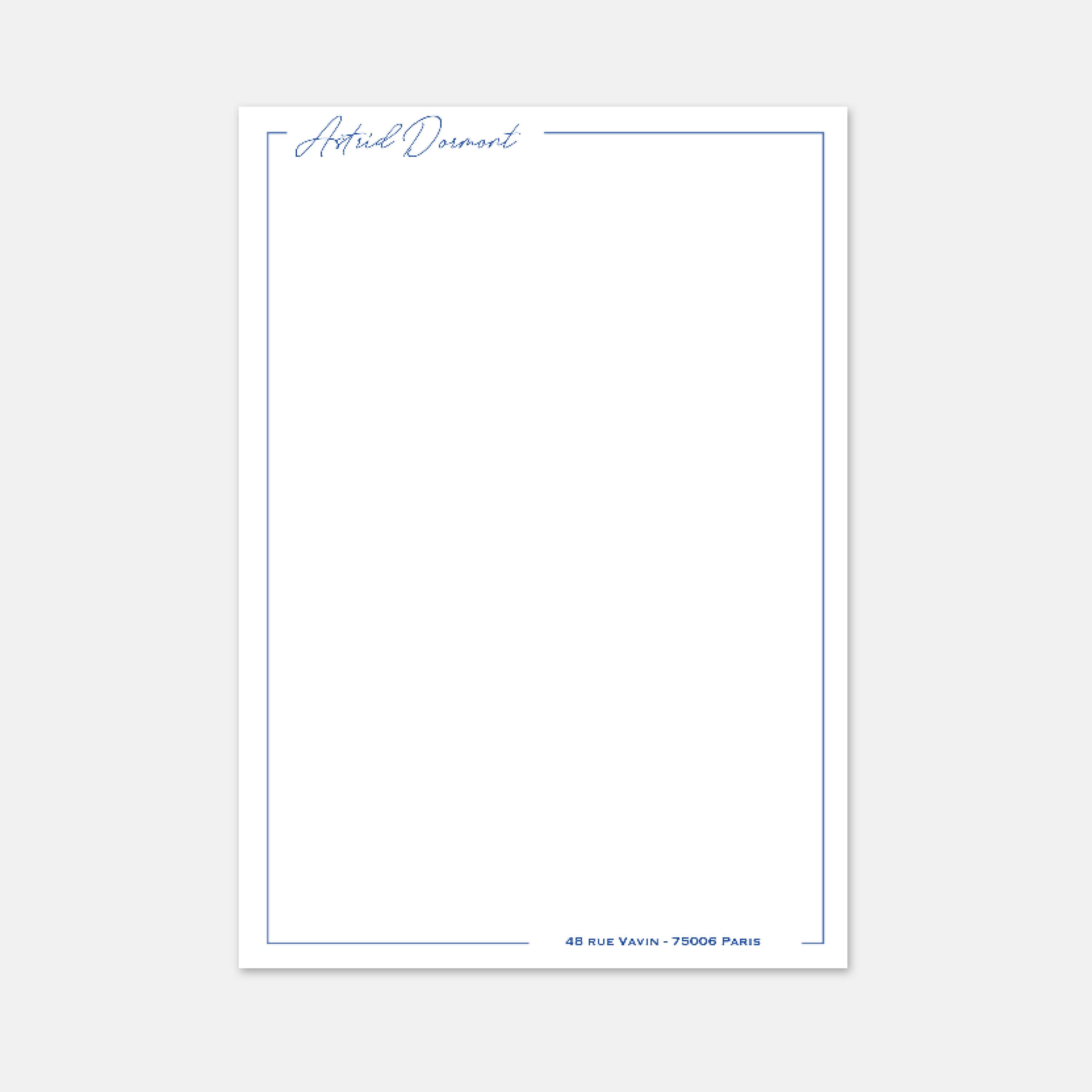 Papier à lettre - A4 Classique Cadre – L'Art du Papier Paris