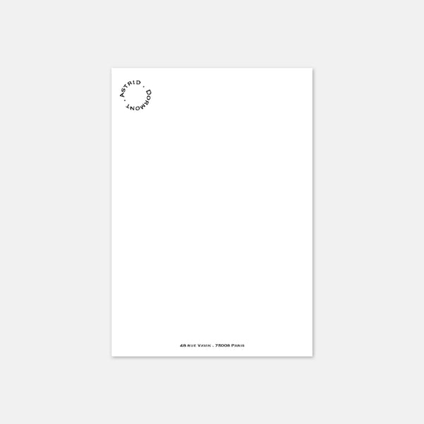 Papier à lettre - A5 Moderne Cercle