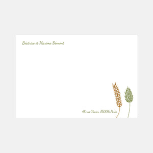 Dried Flowers Correspondence Card