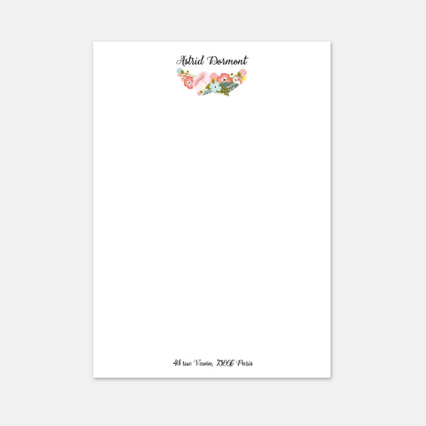 Papier à lettre - A4 Fleurs Exotiques