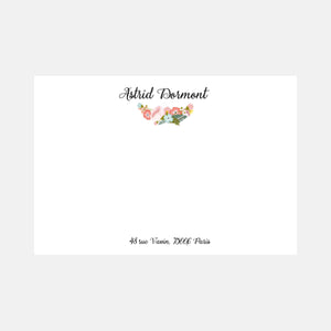 Exotic Flowers Correspondence Card