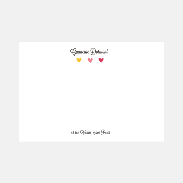 Carte de correspondance Petit Coeur