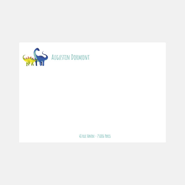 Dinosaurs note card