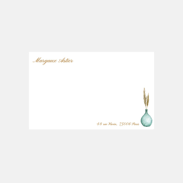 Small Pampas correspondence card