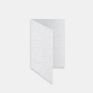 Rectangular pre-folded card 170x230 metallic crystal