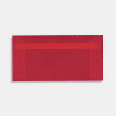 Envelope 110x220 mm red tracing paper