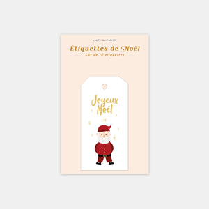 Les étiquettes autocollantes du Père Noël - chien et chat - 10ex – L'Art du  Papier Paris
