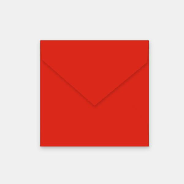 Envelope 155x155 mm coral red vellum