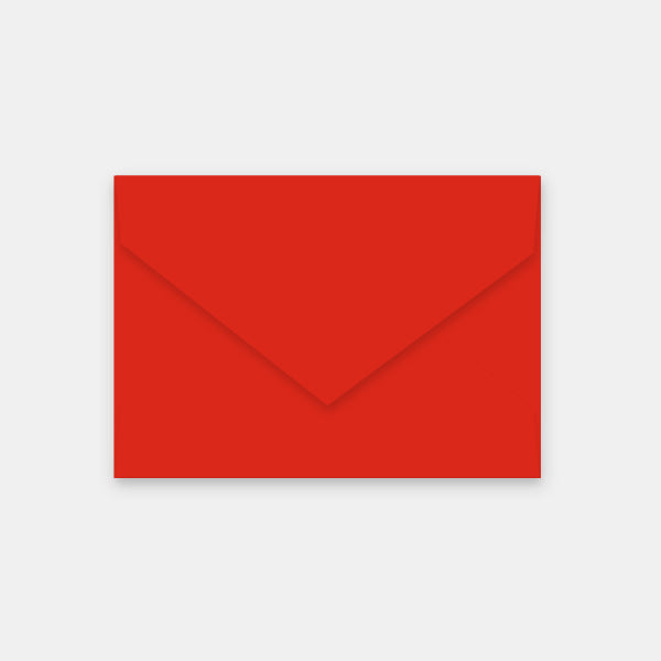 Envelope 114x162 mm red vellum