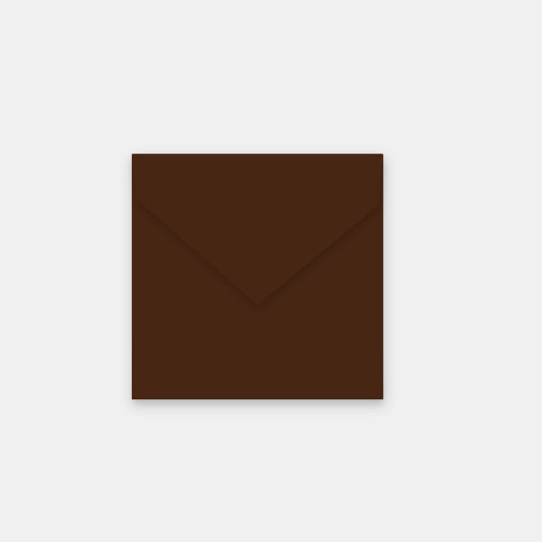 Envelope 120x120 mm chocolate vellum