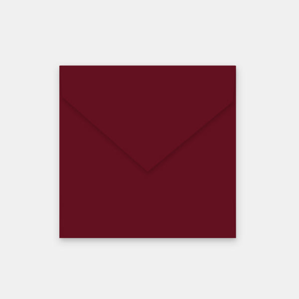 Envelope 155x155 mm burgundy vellum