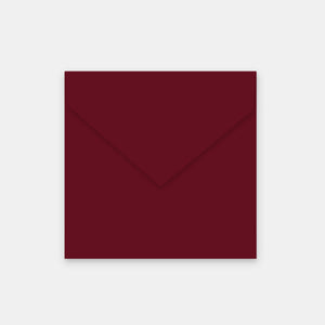 Envelope 155x155 mm burgundy vellum