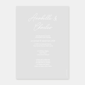 Hochzeitseinladung Eleganz nachzeichnen