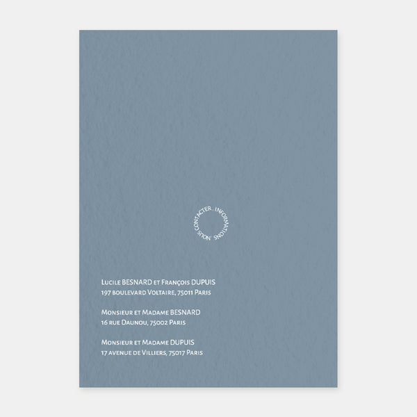 Moderne Kreis-Hochzeitseinladung