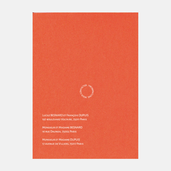 Moderne Kreis-Hochzeitseinladung