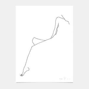 Limited Edition Art Print Woman Laying - 01