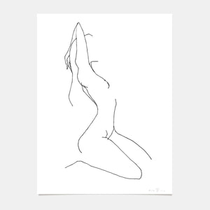 Limited Edition Art Print Woman Yoga - 04