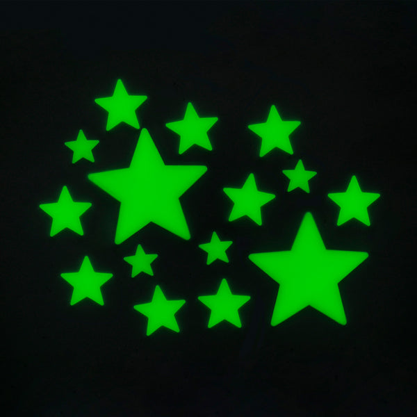 Phosphorescent adhesive stars