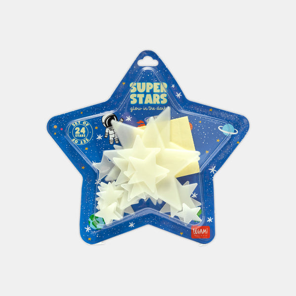 Phosphorescent adhesive stars