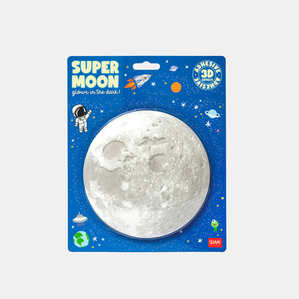 Lune adhésive phosphorescente Legami
