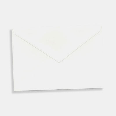 Pack of 25 envelopes 70x100 white laid