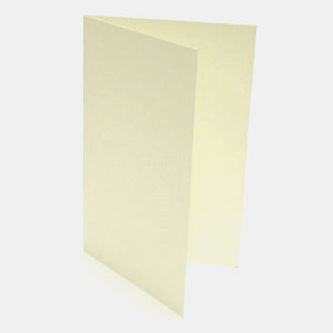 Pack of 50 pre-folded A4 cream laid cards 210g