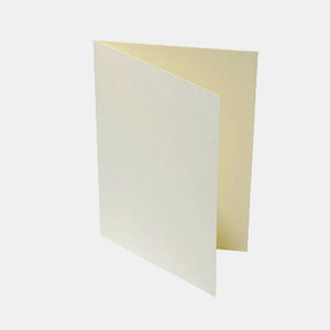 Pack of 25 pre-folded A4 cards laid from France ivory 210g