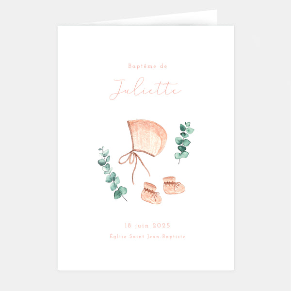 Watercolor crush baptism booklet