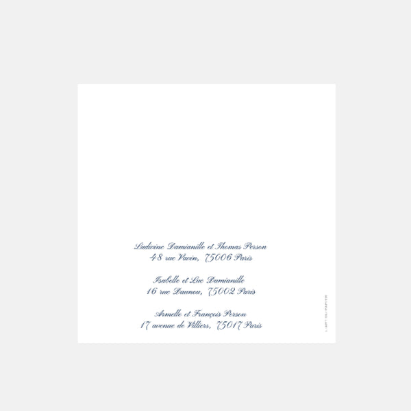 Classic Wedding Invitation First Names