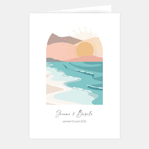 Sunset Beach Wedding Booklet