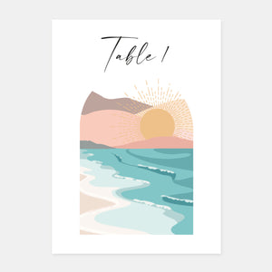 Brand sunset beach wedding table - 5ex