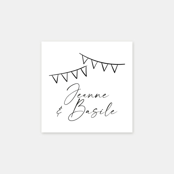 Personalized pennants stamp
