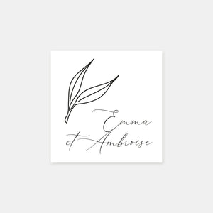 Personalized Foliage stamp