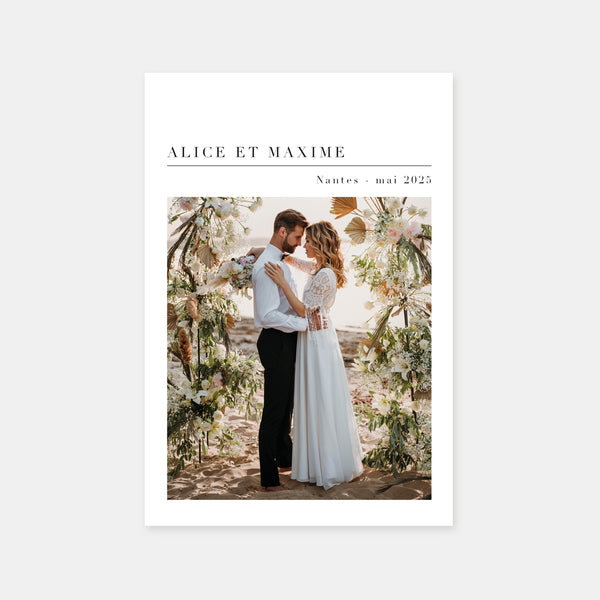 Dankeskarte zur Hochzeit, ein schöner Moment