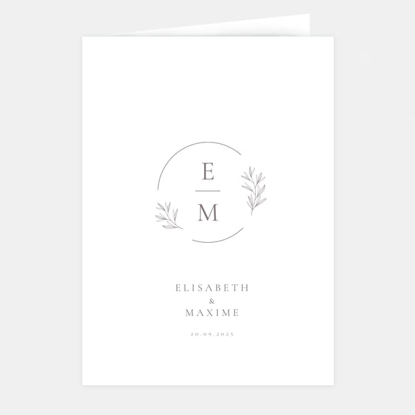 Chic nature wedding invitation