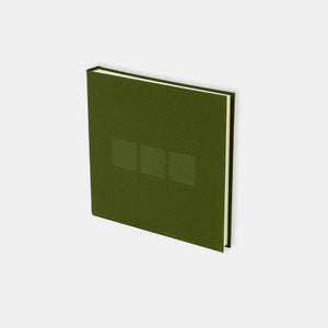 Photo album 25x24 olive green canvas cream interior