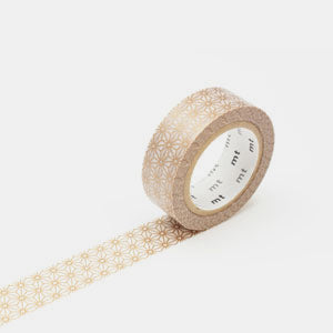 Masking tape gold star pattern asanoha