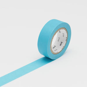 Mizu blue plain masking tape